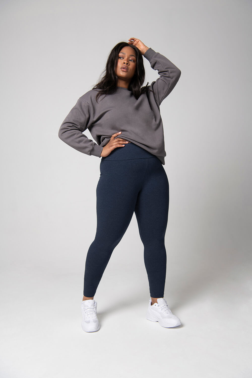 Curve Everyday High Waisted Leggings - Infinity Blue Marl