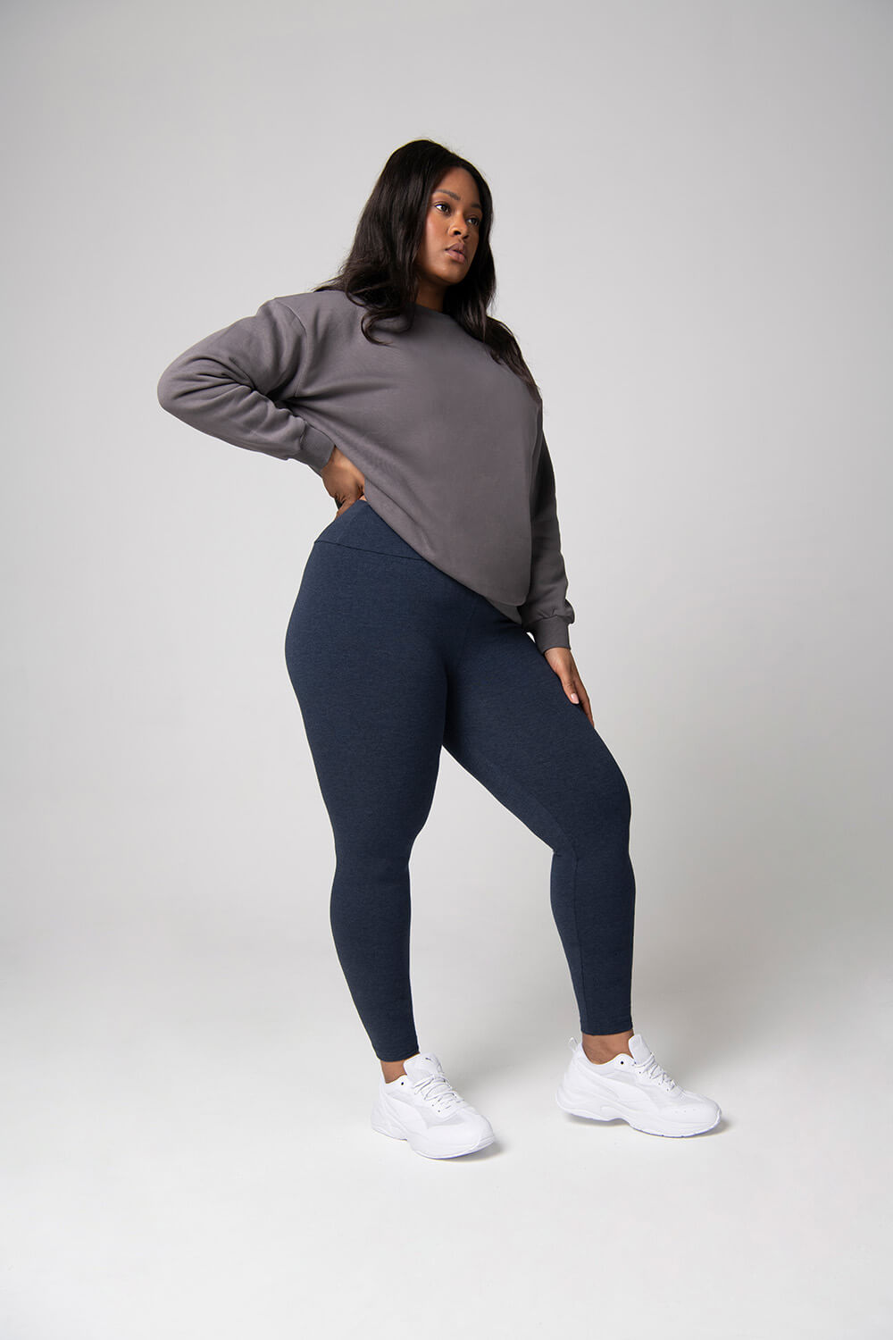 Curve Everyday High Waisted Leggings - Infinity Blue Marl
