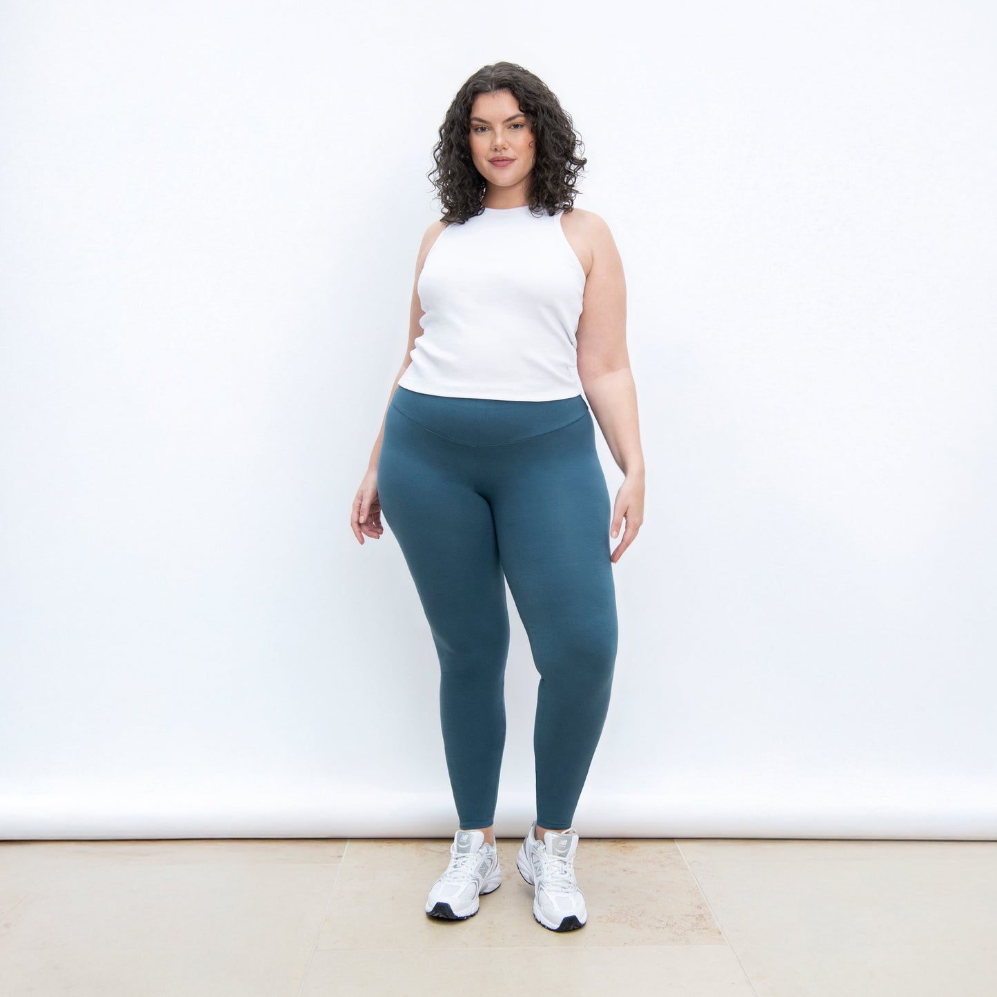 Curve Everyday High Waisted Leggings - Petrol Blue