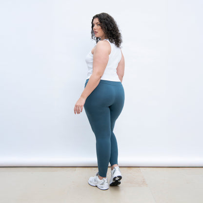 Curve Everyday High Waisted Leggings - Petrol Blue