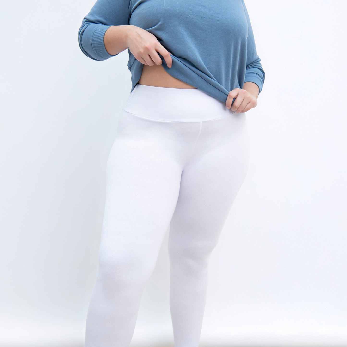 Curve Everyday High Waisted Leggings - White