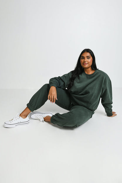 Curve Everyday Comfy Joggers - Forest Green