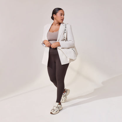 Curve Lightweight Everyday High Waisted Leggings - Black Coffee