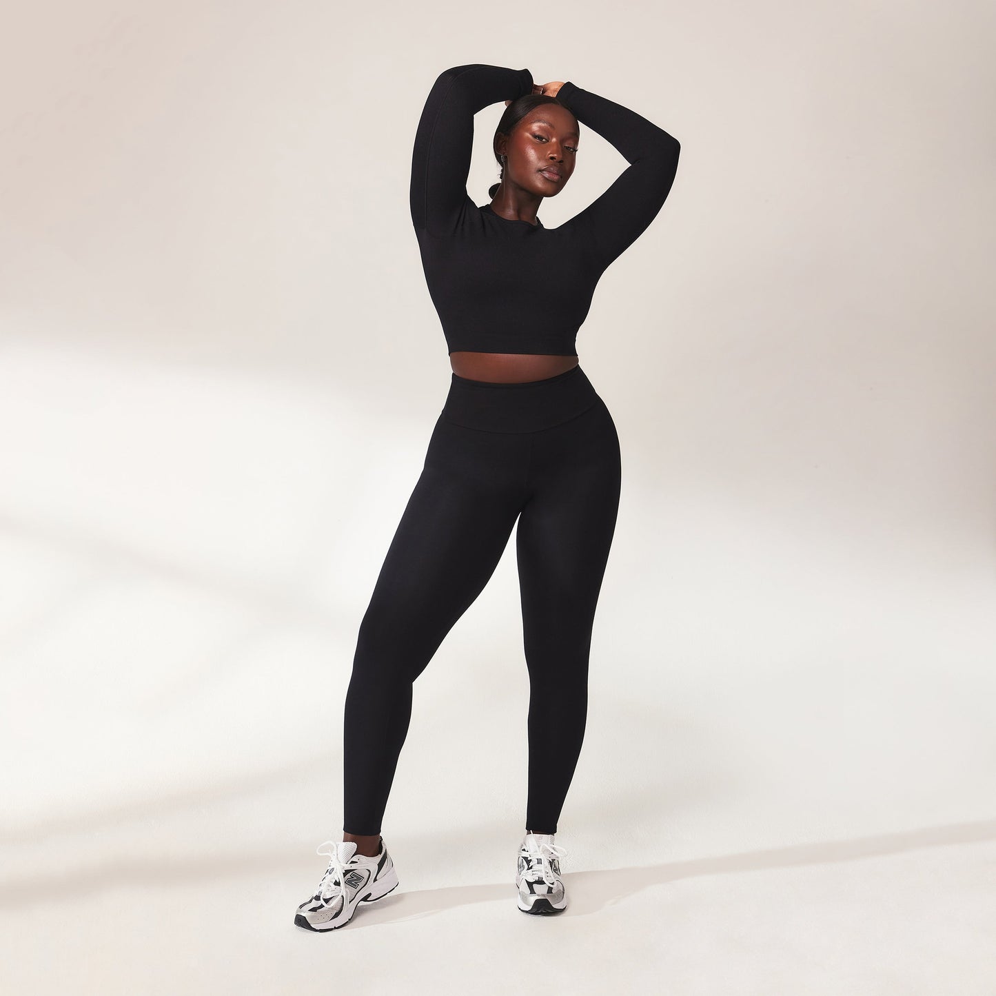 Curve Lightweight Everyday High Waisted Leggings - Black