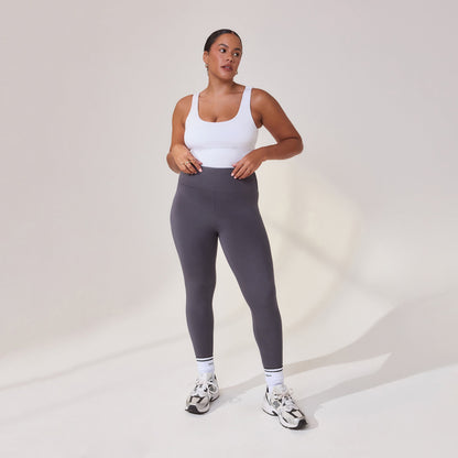 Lightweight Everyday High Waisted Leggings - Odyssey Grey