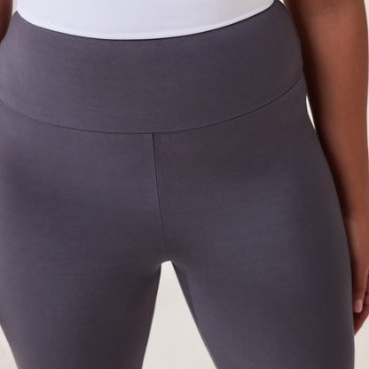 Curve Lightweight Everyday High Waisted Leggings - Odyssey Grey