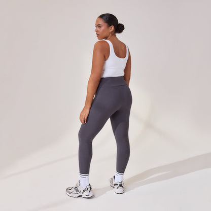Curve Lightweight Everyday High Waisted Leggings - Odyssey Grey