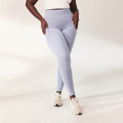 Curve Lightweight Everyday High Waisted Leggings - Powder Blue