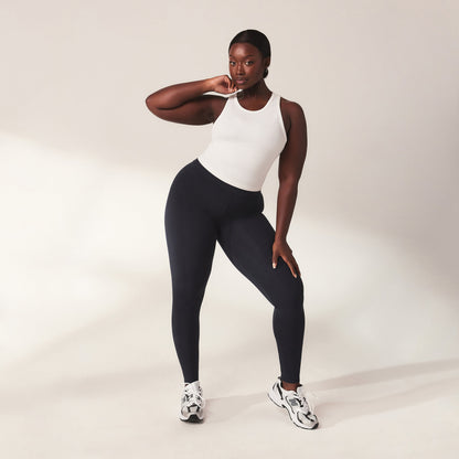 Curve Lightweight Everyday High Waisted Leggings - Vintage Navy