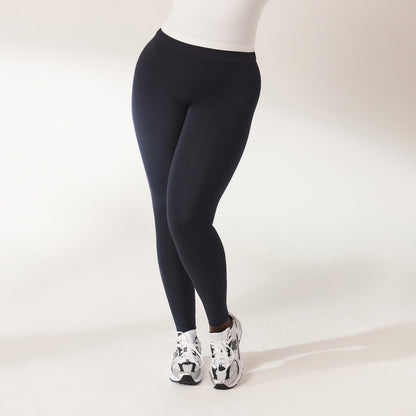 Curve Lightweight Everyday High Waisted Leggings - Vintage Navy