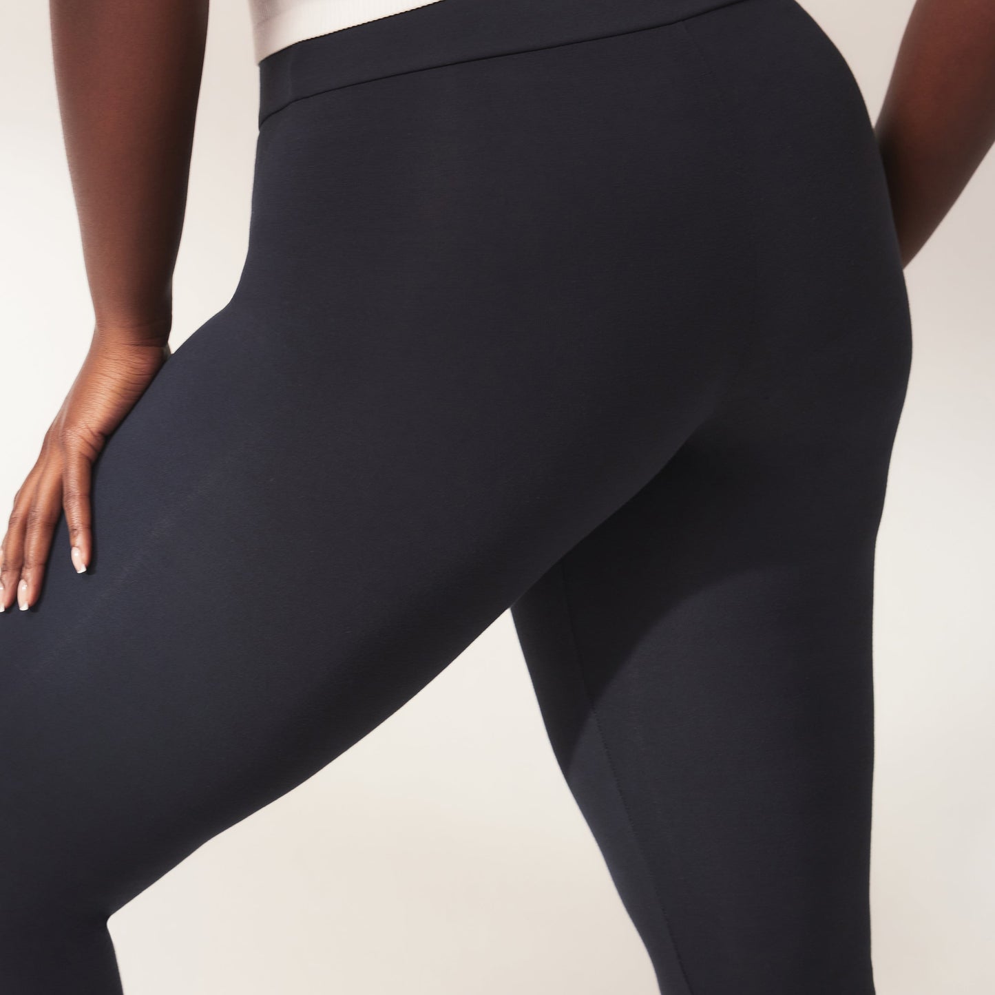 Lightweight Everyday High Waisted Leggings - Vintage Navy