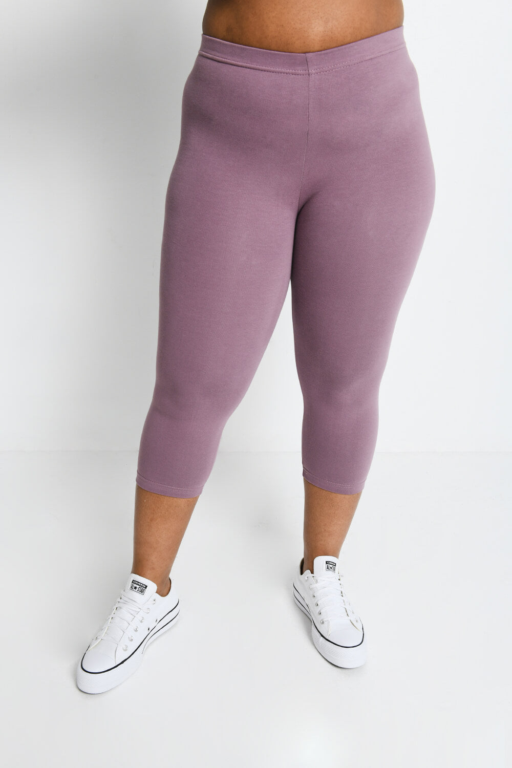 Curve Everyday Cropped Leggings - Elderberry Purple