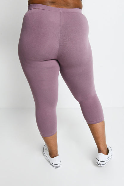 Curve Everyday Cropped Leggings - Elderberry Purple