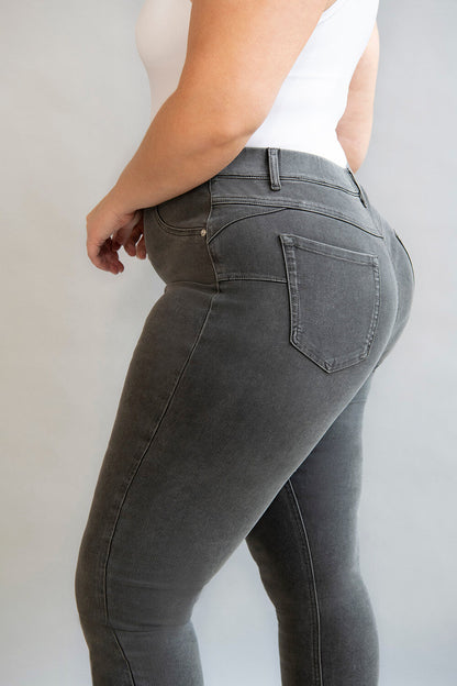 Curve Ultimate Ankle Grazer Jeggings - Grey