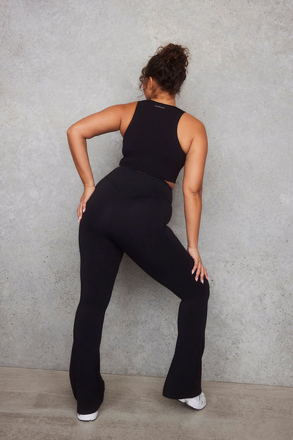 Curve Empower Flare Leggings - Black
