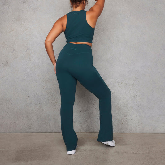 Curve Empower Flare Leggings - Deep Forest