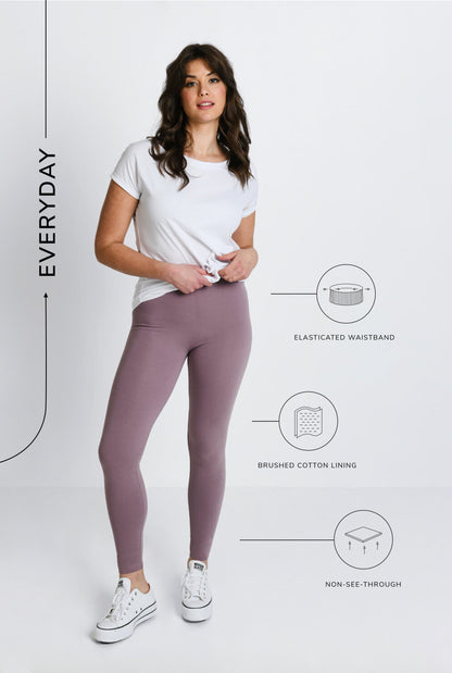 Everyday Leggings - Elderberry Purple