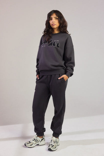 Curve Organic Oversized Sweatshirt Style 2 - Shadow