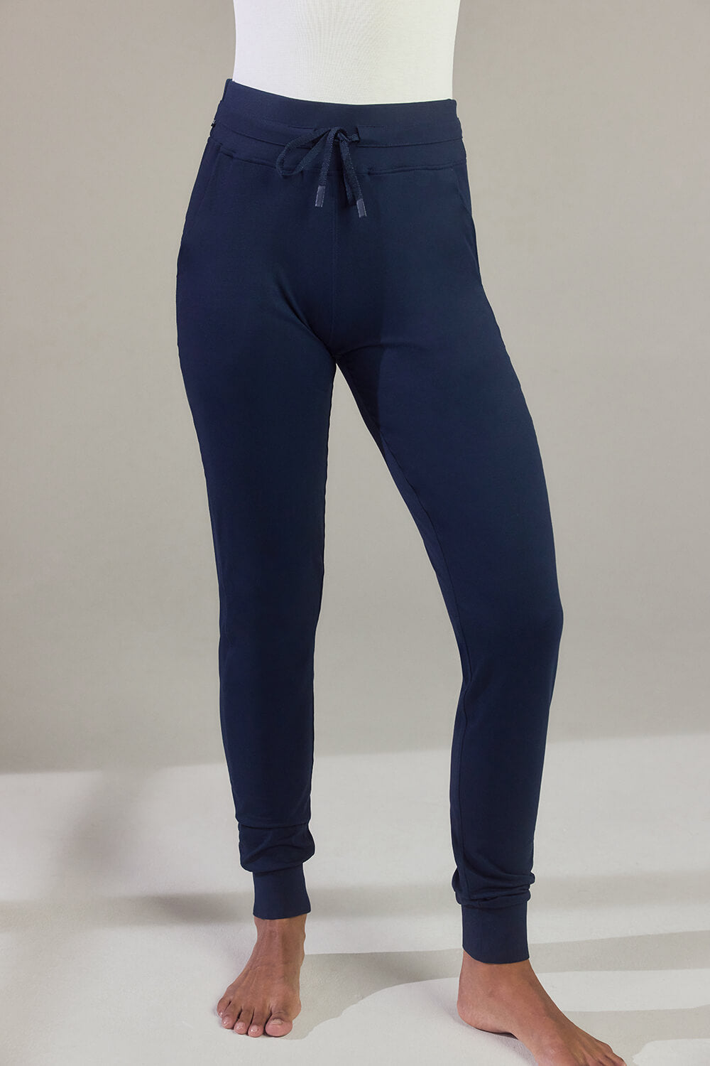 Recharge High Waisted Joggers - Navy Blue