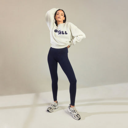 Everyday High Waisted Leggings - Navy Blue