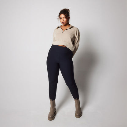 Curve Winter Everyday High Waisted Leggings - Vintage Navy