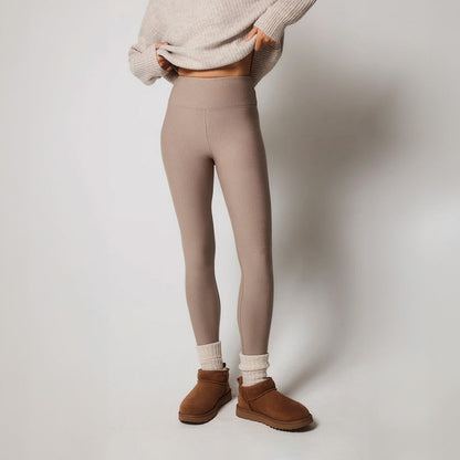 Winter Everyday High Waisted Leggings - Stone
