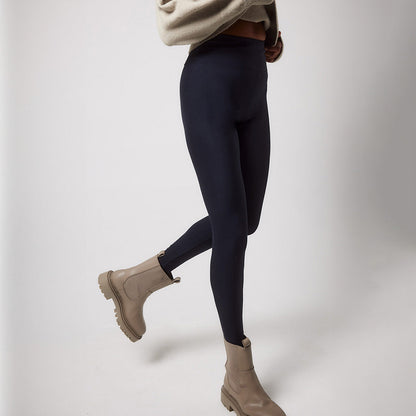 Winter Everyday High Waisted Leggings - Vintage Navy