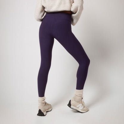 Winter Everyday High Waisted Leggings - Midnight Plum