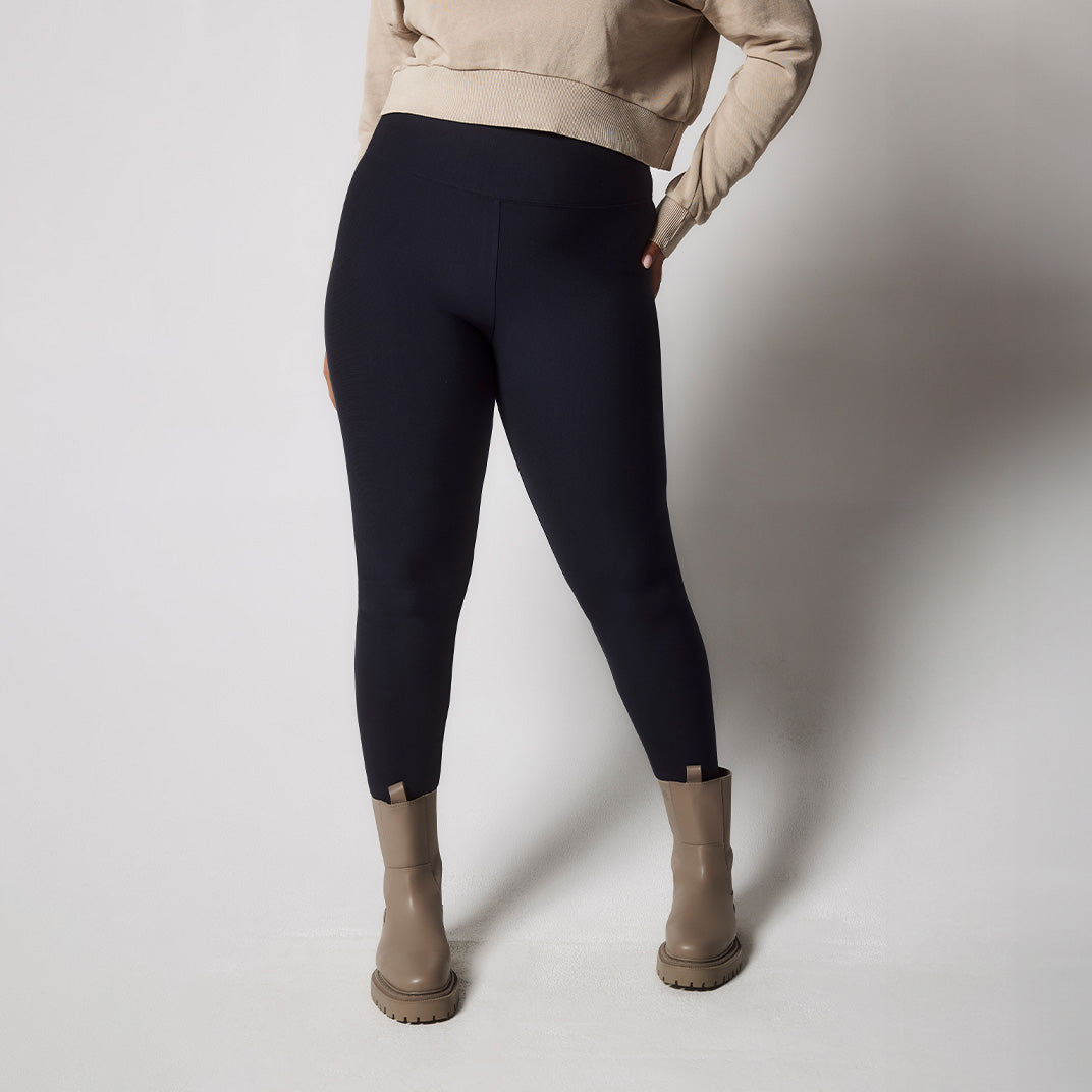 Curve Winter Everyday High Waisted Leggings - Vintage Navy