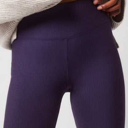 Winter Everyday High Waisted Leggings - Midnight Plum