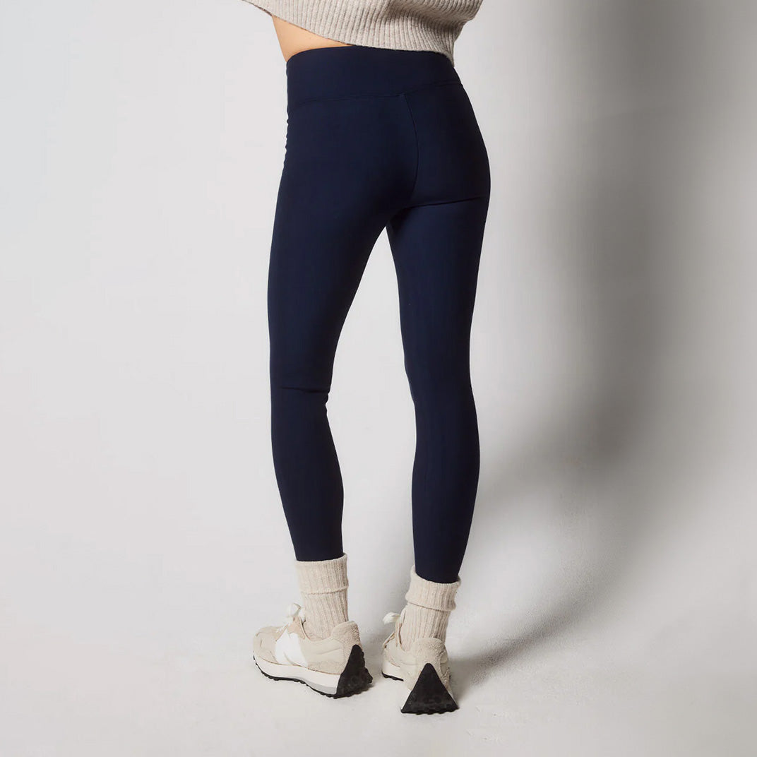 Winter Everyday High Waisted Leggings - Navy