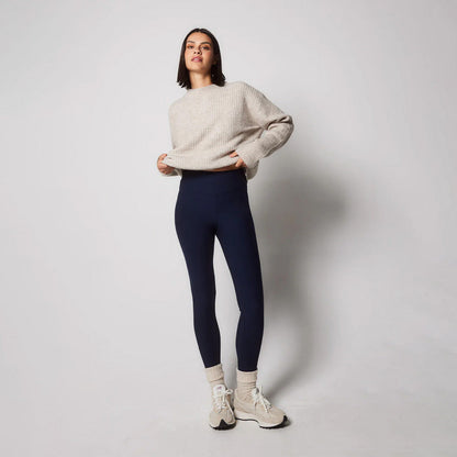 Winter Everyday High Waisted Leggings - Navy