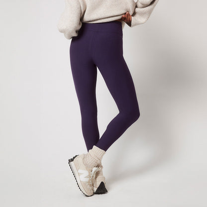 Winter Everyday High Waisted Leggings - Midnight Plum