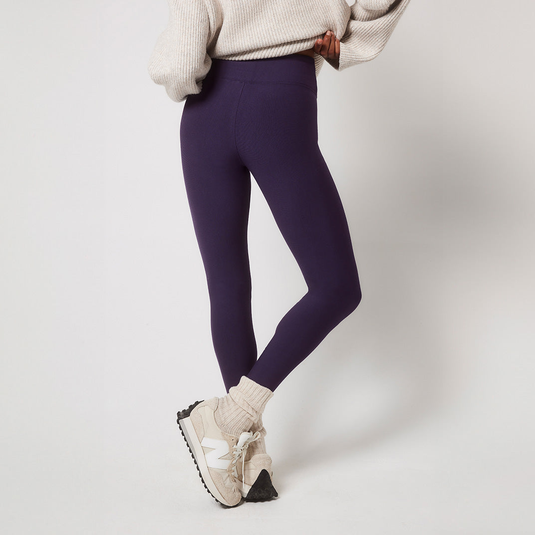 Curve Winter Everyday High Waisted Leggings - Midnight Plum