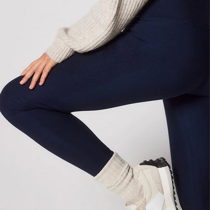 Winter Everyday High Waisted Leggings - Navy