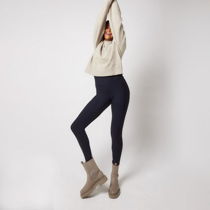 Winter Everyday High Waisted Leggings - Vintage Navy