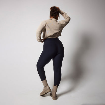 Curve Winter Everyday High Waisted Leggings - Vintage Navy