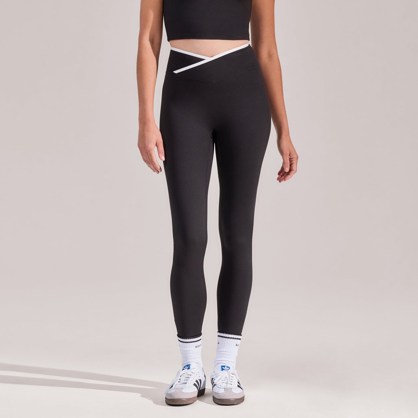 Ultimate Everyday Wrap Waist Leggings - Black