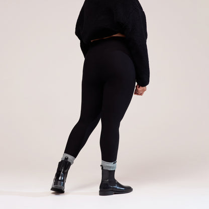 Curve Winter Everyday High Waisted Leggings - Black