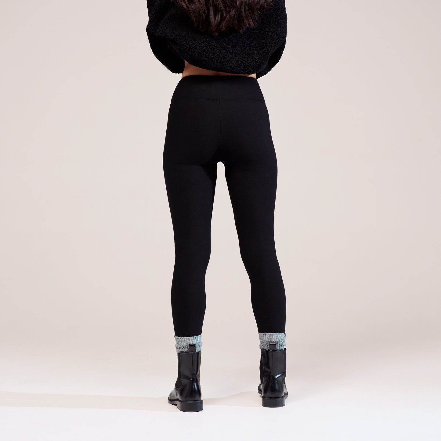 Winter Everyday High Waisted Leggings - Black