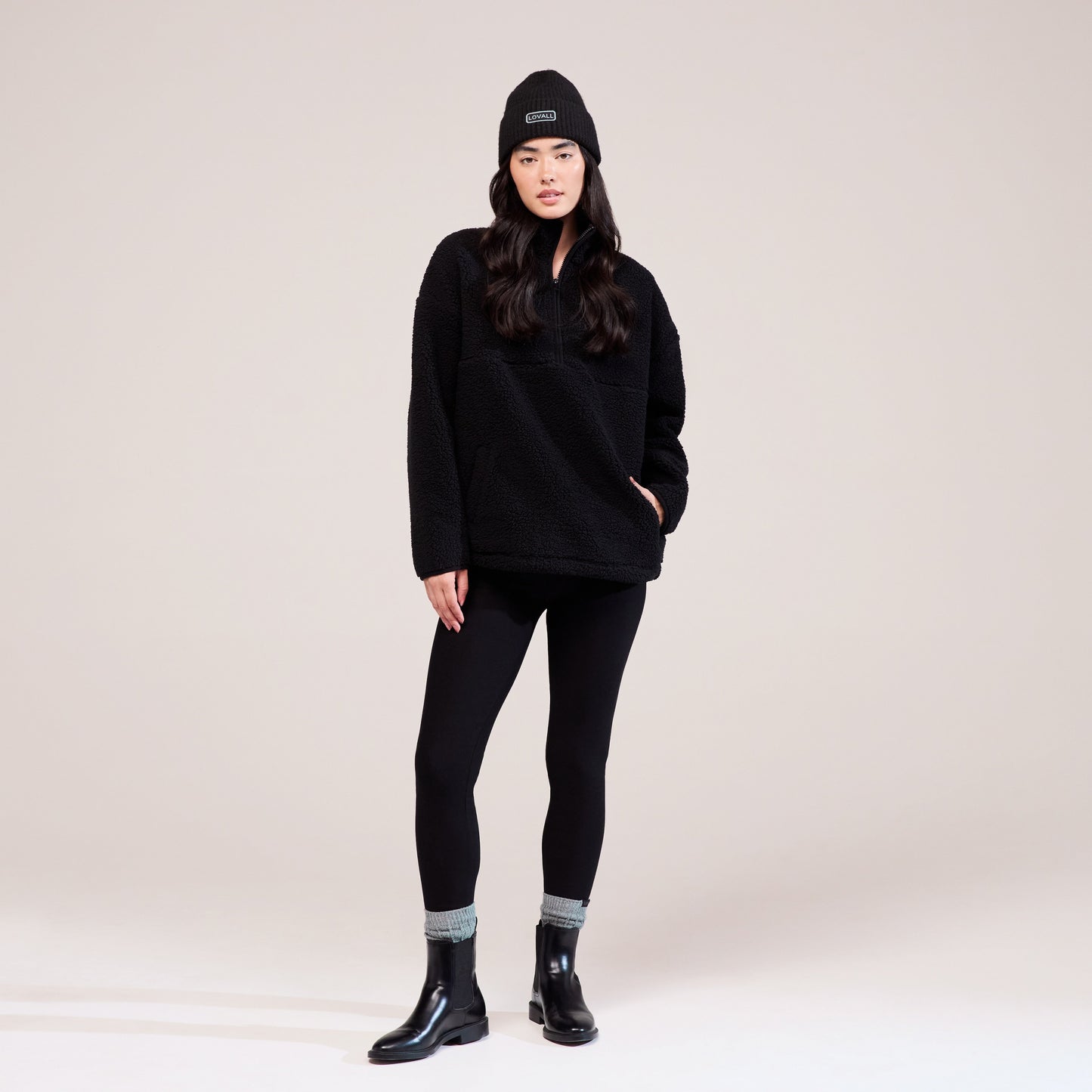 Winter Everyday High Waisted Leggings - Black