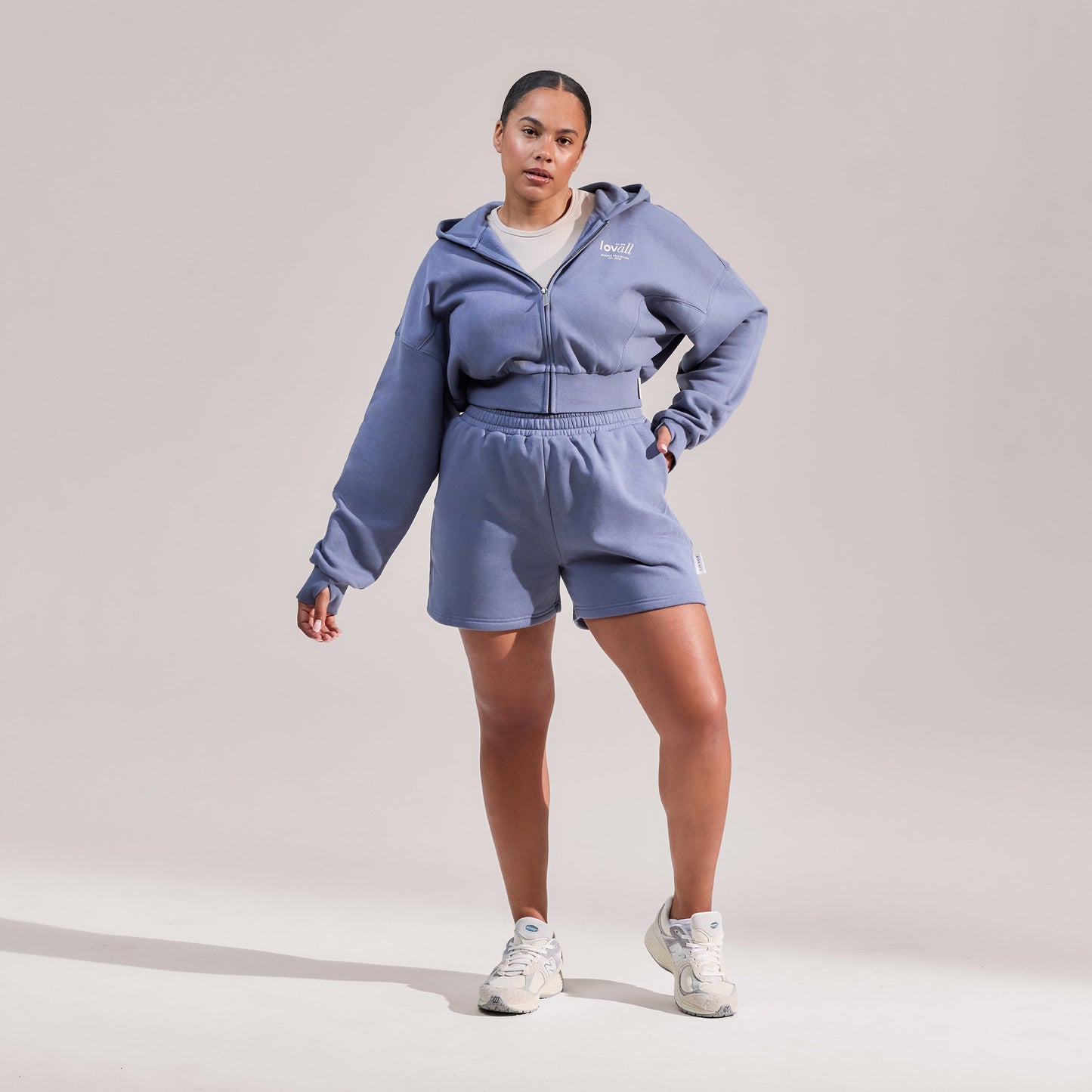 Curve Organic Sweat Shorts - Ice Blue