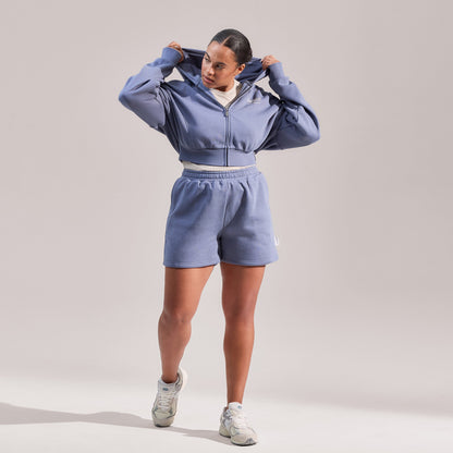 Curve Organic Sweat Shorts - Ice Blue