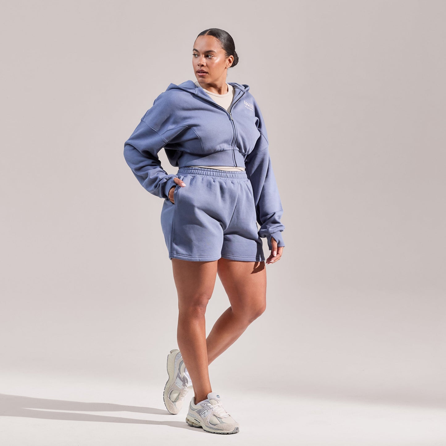 Curve Organic Sweat Shorts - Ice Blue