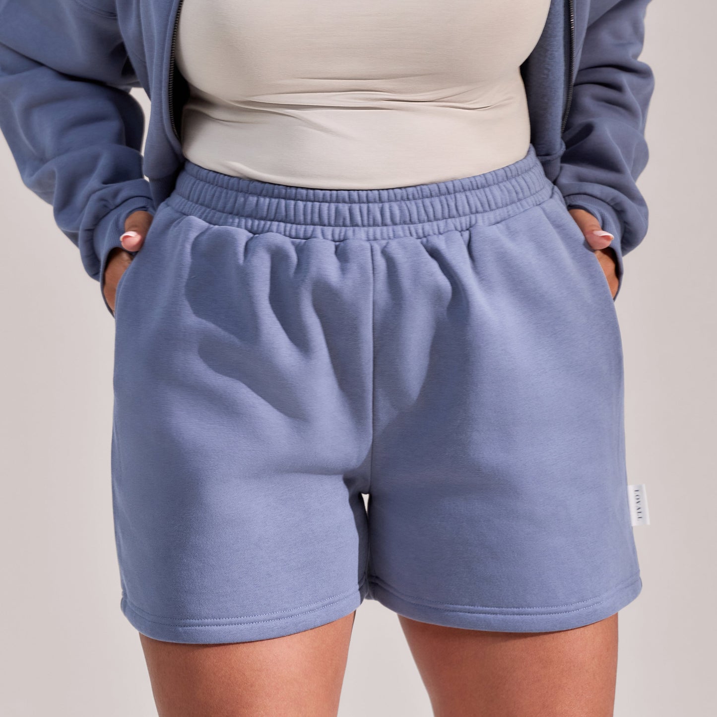 Curve Organic Sweat Shorts - Ice Blue