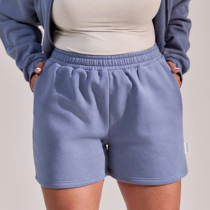 Curve Organic Sweat Shorts - Ice Blue