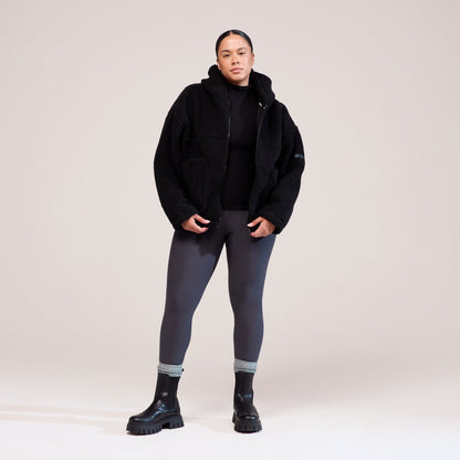 Curve Winter Everyday High Waisted Leggings - Dark Grey