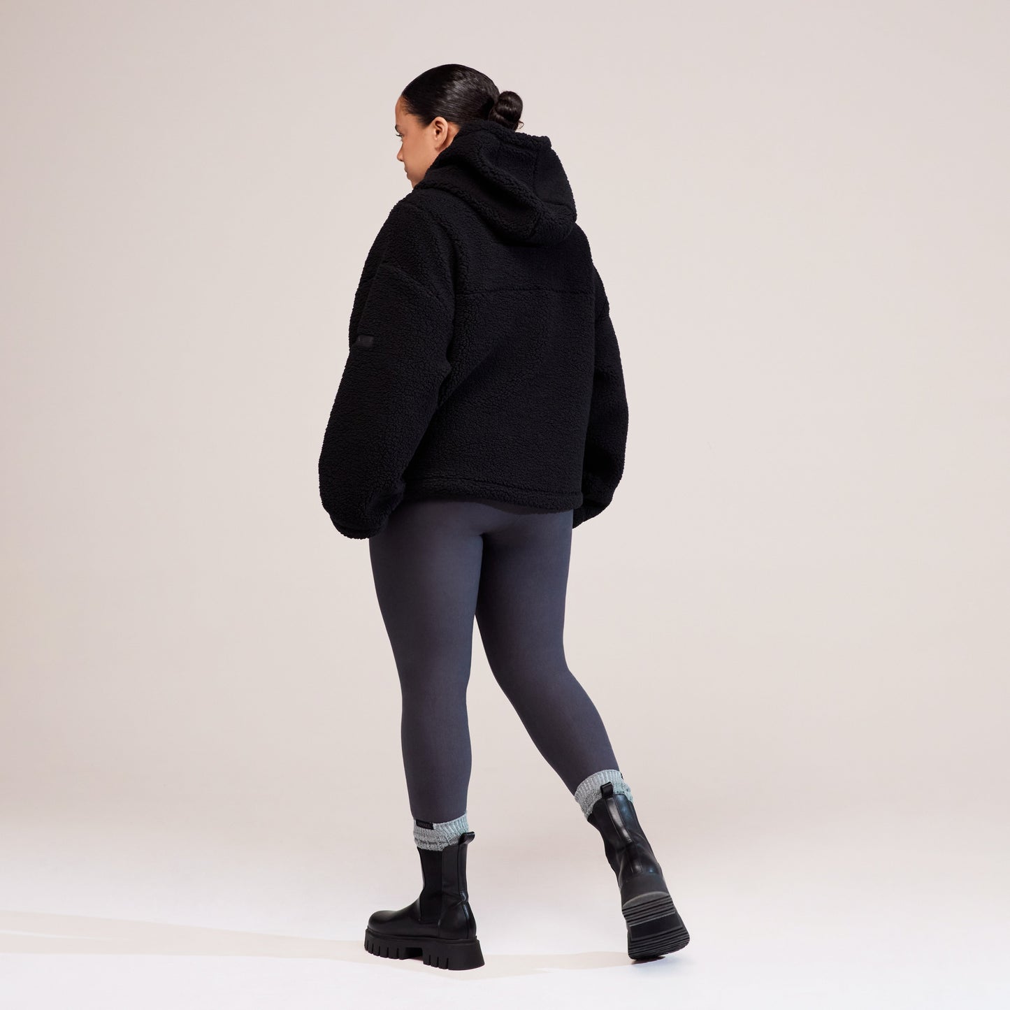 Curve Winter Everyday High Waisted Leggings - Dark Grey