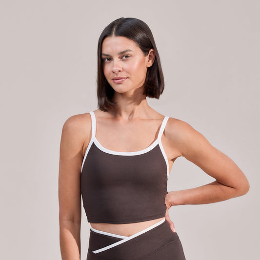 Ultimate Everyday Vest Top - Black Coffee