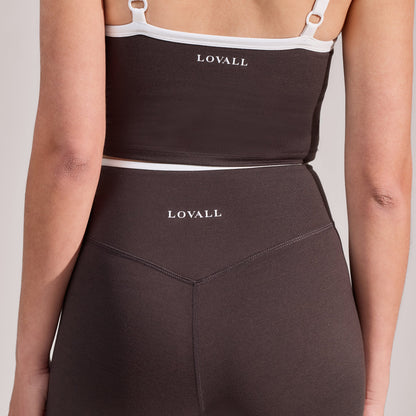 Ultimate Everyday Wrap Waist Leggings - Black Coffee